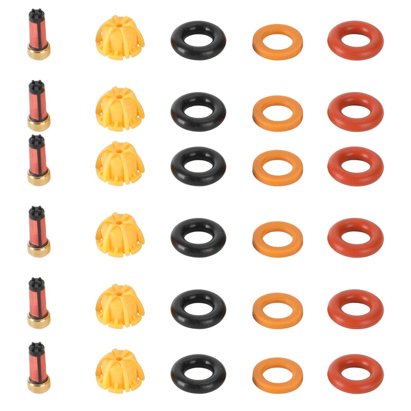 6 Einstellen Kraftstoffinjektoren Reparaturversiegelungskit fit BMW M3/323IS/325IS/525i E36/E34/M50/S50