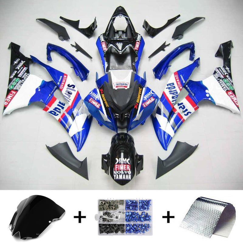 Kåpesett for Yamaha YZF 600 R6 2008-2016 Generisk