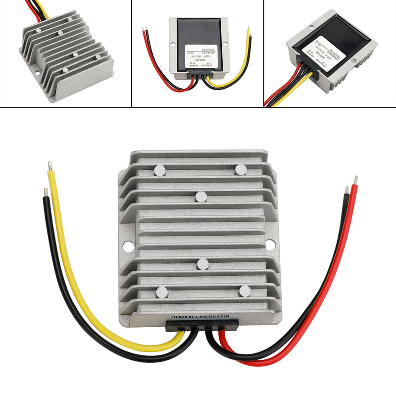 Vattentät DC/DC-omvandlarregulator 12V/24V upp till 32V 8A 256W