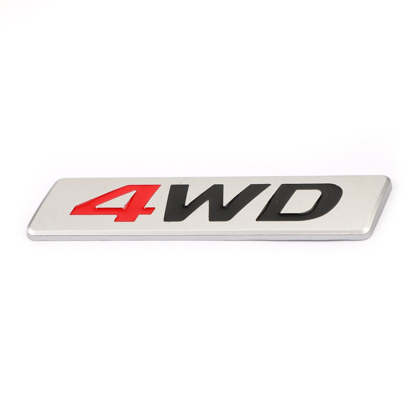 Novo emblema de metal 4WD carro pára-choque porta malas adesivo distintivo 4WD 4x4 SUV