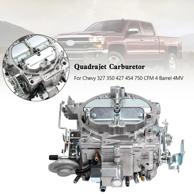 750 CFM 7047306 7047305 Quadrajet kaasutin Chevroletille 327 350 427 454 750 CFM 4 tynnyri 4MV