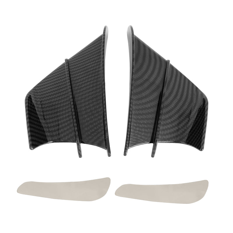 Winglet Wind Fin Aerodynamisk Kit Spoiler Trim Cover for Motorsykkel Universal