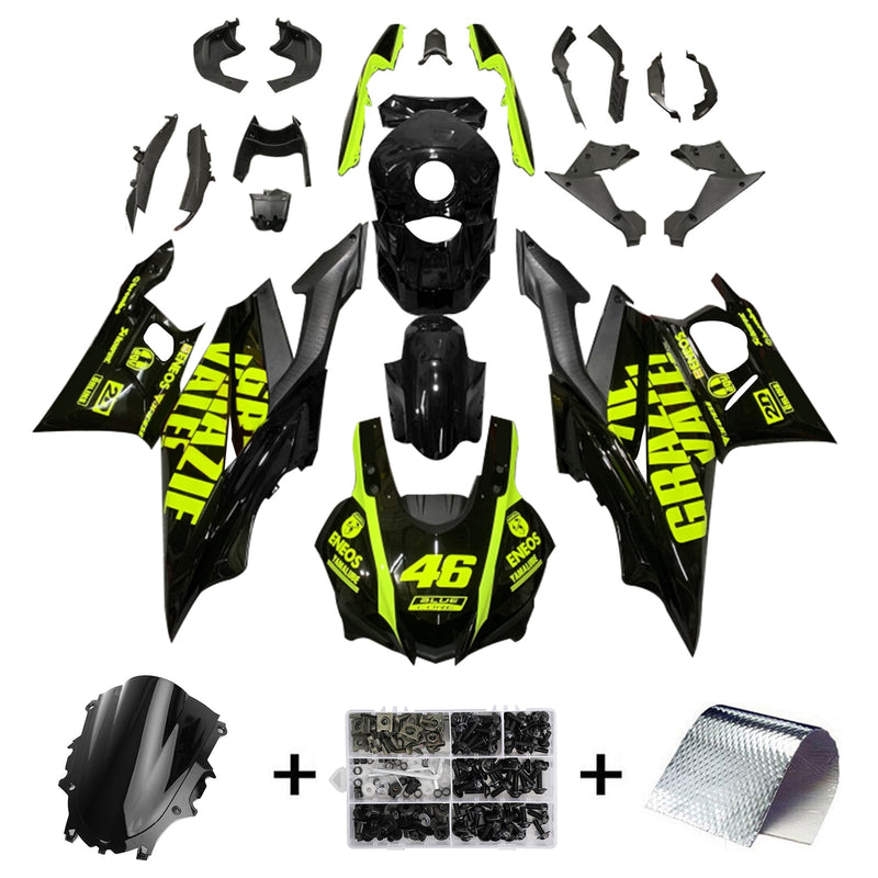 Amotopart Yamaha YZF-R3 R25 2019-2021 Carenado Set Cuerpo Plástico ABS