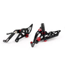 Conjunto traseiro ajustável de apoio para os pés traseiro para Yamaha MT-07 FZ-07 MT07 Generic