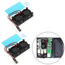 Double Dual Cooling Fan Quadratisches Lüfter Modul mit Kühlkörper für Raspberry Pi 4B 3B+