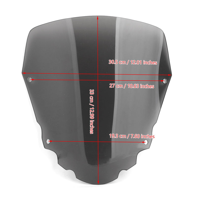 2008-2014 Kawasaki KLR650 1x krótka 4mm szyba przednia motocykla