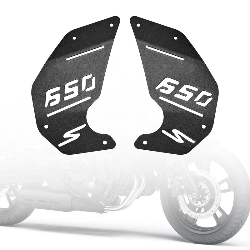 Kawasaki Vulcan S En650 Vn650 15-22 CNC Placa de cobertura da carenagem lateral do motor preta