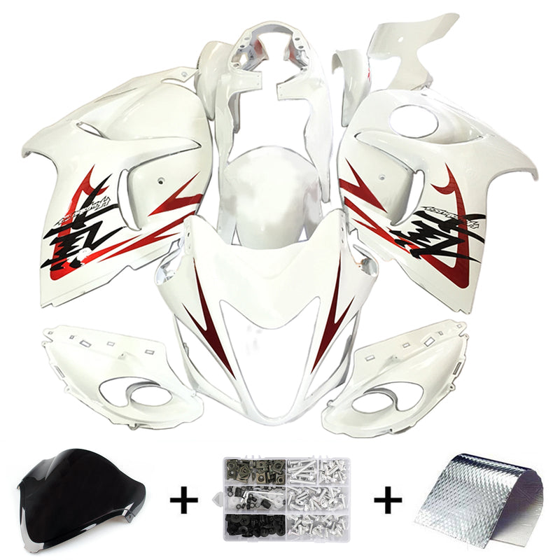 Amotopart kåpa set för Suzuki Hayabusa GSX1300R 2008-2020, kaross, plast, ABS