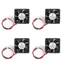4st DC borstlös kylning PC Dator kylfläkt 12V 5015B 50x50x15mm 0.14A 2-stifts tråd