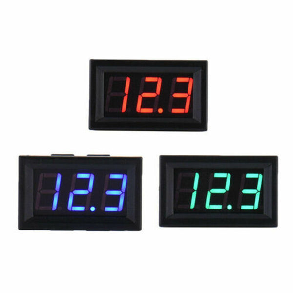 5 Stück DC5-120V 0,56" 2-Draht-LED-Digitalanzeigetafel Voltmeter Volt Tester