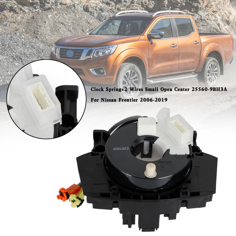 Mola de relógio Nissan Frontier 2006-2019 25560-9BH3A + 2 fios centro aberto pequeno