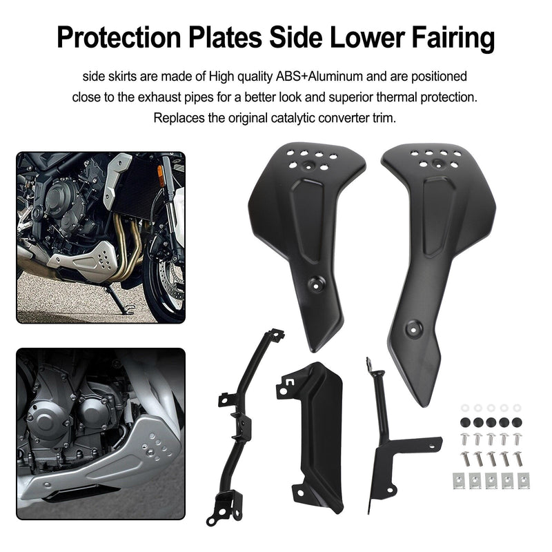 Nedre motorbukskyddsplattor sidopanel för Trident 660 2021 Generic