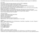 CNC ALU 8mm 10mm UNIVERSAL Motorrad Rückspiegel für Chopper Cruiser Custom Generic