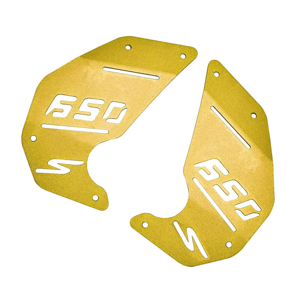 Motorabdeckplatte Seitenverkleidung Gold für Kawasaki Vulcan S En650 Vn650 2015-2022 Cafe