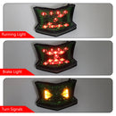 Piloto trasero intermitente LED para Kawasaki Z650 Ninja 650 Z900 17-24 Plata Genérico
