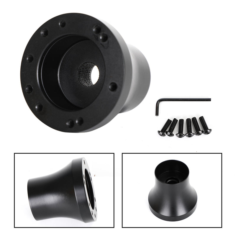 Hub adaptador de volante de aluminio para carrito de golf, adecuado para EZGO TXT y RXV, color negro genérico