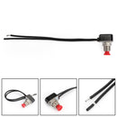 1 stk Normalt lukket Momentan Selvnulstilling Trykknap Reset Switch med ledning Rød