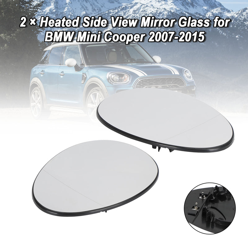 BMW Mini Cooper 2007-2015 2 × uppvärmt sidospegelglas