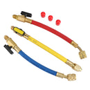 3x fordelermålere A/C køleskabsslanger til R134A R410A