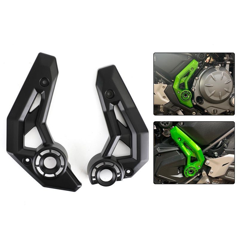 Carenagem de proteção lateral do quadro da motocicleta para Kawasaki Z650 Ninja 650 2017-2020 genérico