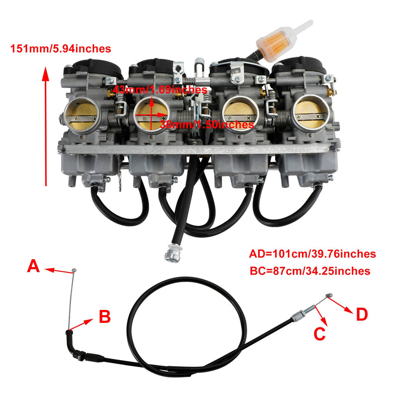 Honda CB400 CB400SF 1992-1998 carburador fedex express