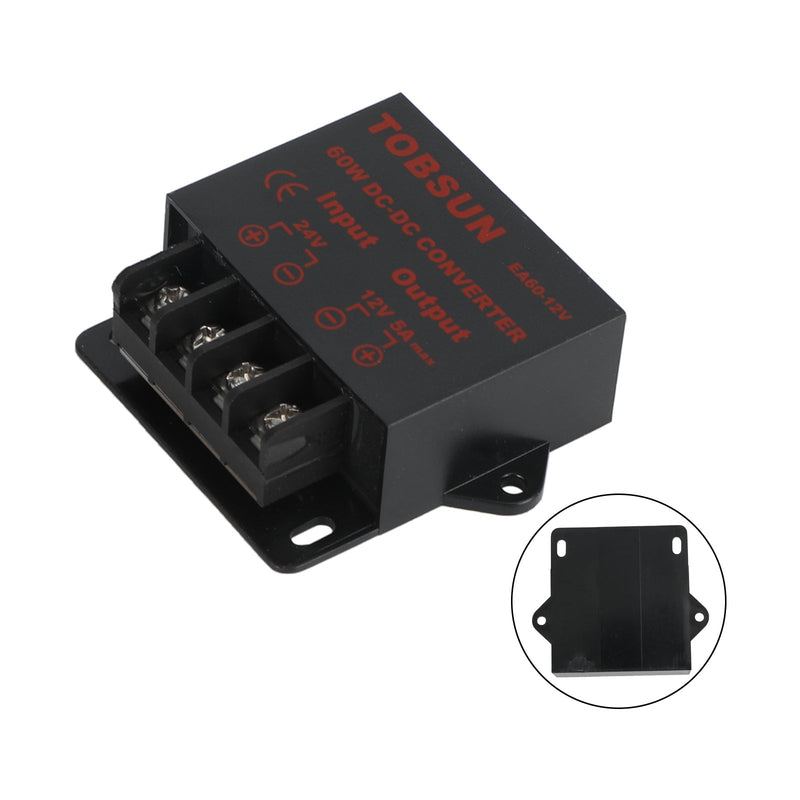 DC spenningsregulator Buck Converter DC 24V til DC 12V 5A 60W Step Down Reducer