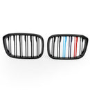 2 rejillas de riñón de color M 51138469959 adecuadas para BMW G01 X3 G02 X4 negro brillante genérico