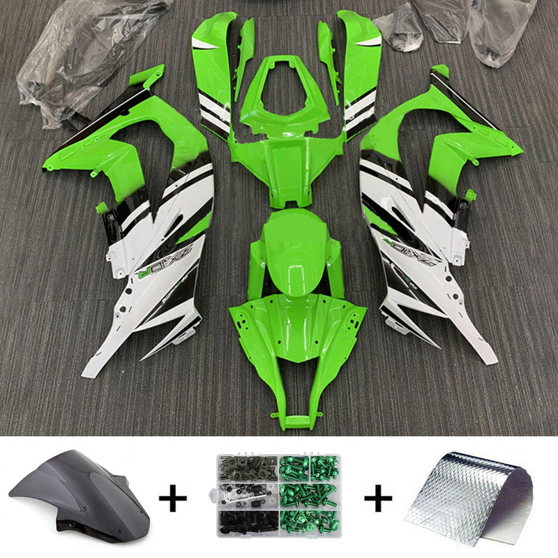 Kit de carenagem Amotopart Kawasaki ZX10R 2011-2015 corpo plástico ABS