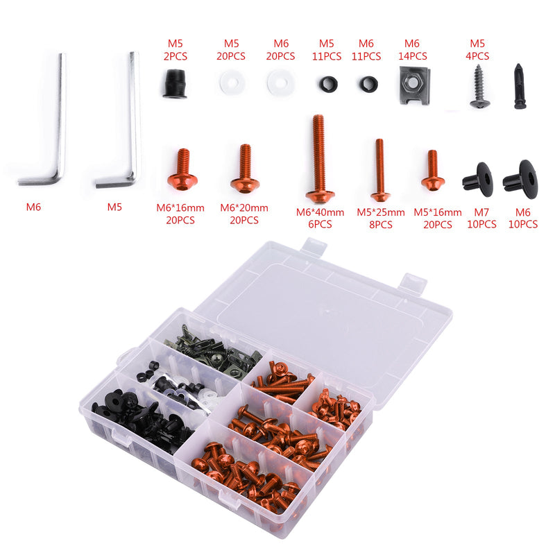 Kit de pernos de carenado, tornillo de cuerpo para Honda CBR 600 900 919 954 1000 RR 1100xx o