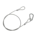 1/5/10 kpl 26,4" teräslankainen turvakaapeli lavavalon puristimeen