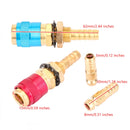 Vandkølet og gasadapter hurtig tilslutning velegnet til TIG svejsebrænderholder