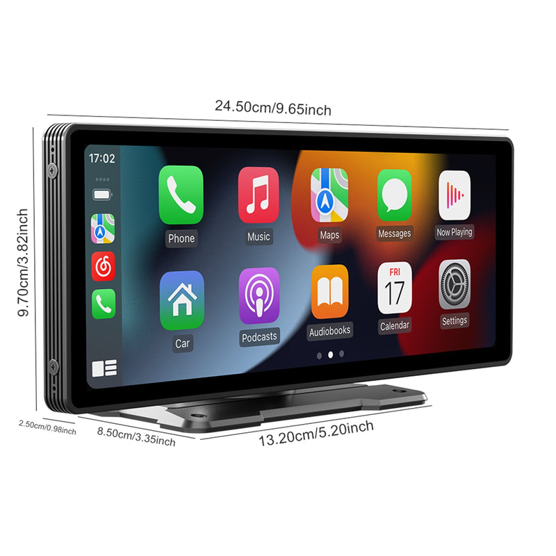 10,26 Zoll kabelloser Carplay-Bluetooth-Stereo-Radio FM-Auto-MP5-Player + 4 LED-Kamera