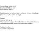 V8T Emblem Badge til Audi A1 A3 A4 A5 A6 A7 Q3 Q5 Q7 S6 S7 S8 S4 SQ5 Sort