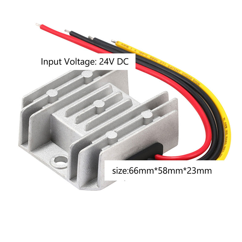 Vedenpitävä 24V - 12V 5A 60W DC/DC tehomuunnin alennussäädin