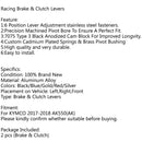 Alavancas de embreagem de freio longas ajustáveis ​​para motocicleta para kymco 2017-2018 ak 550 preto genérico