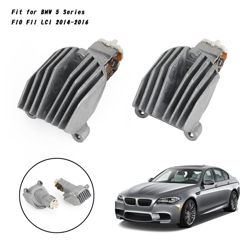 2x módulo LED DRL 63117343876 apto para BMW serie 5 F10 F11 LCI 2014-2016