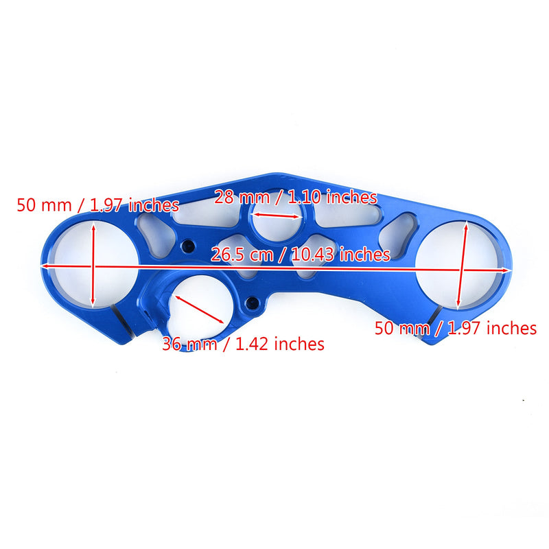 SUZUKI GSXR 600 750 1000 sænkende front tredobbelt klemme øvre øvre klemme