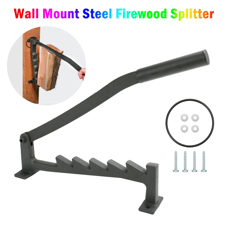 Brennholzspalter aus Stahl zur Wandmontage, Anzündholzknacker, Schneidwerkzeug für zu Hause