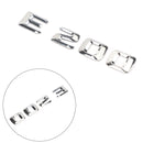 Bagagerums emblem emblem navneskilt skive bogstaver tal passer til Mercedes E200 krom