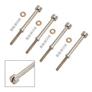 4X Vergaser-Umbausatz Leerlaufschraube Zündkerze passend für 90-06 Big Twin 27006-88