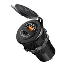 Soporte de extensión de montaje de carga de teléfono Qc4.0 de 60W para motocicleta, negro, genérico