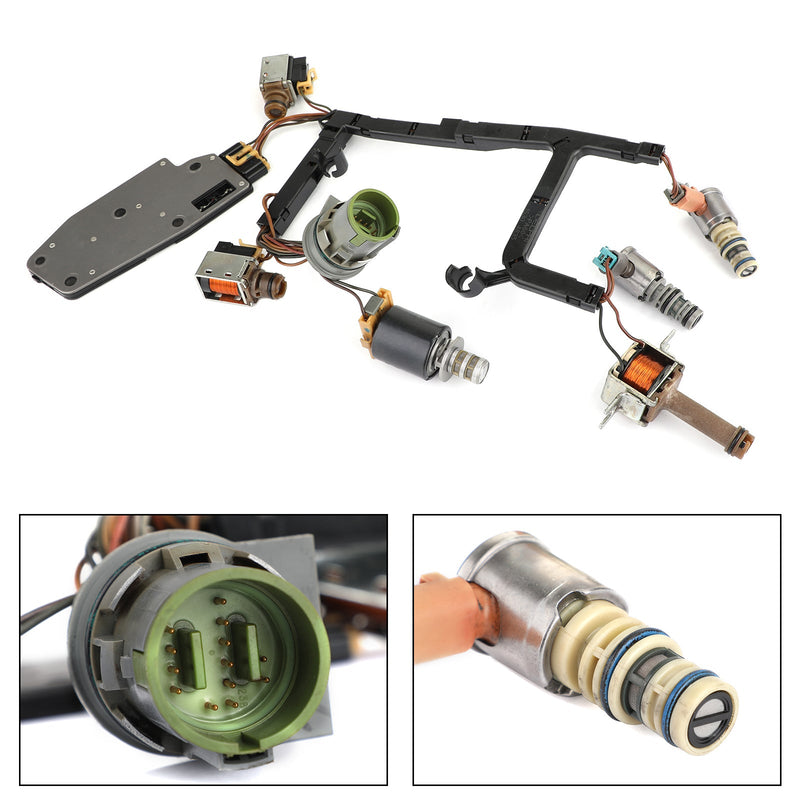 1993-2002 Zestaw elektromagnetyczny skrzyni biegów PWM 4L60E z wiązką przewodów, 7-częściowy zestaw ogólny