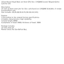 10 set runt huvudmunstycke 5 mm 82-105 för GY6 motorcykel scooter förgasare PZ19 Generic