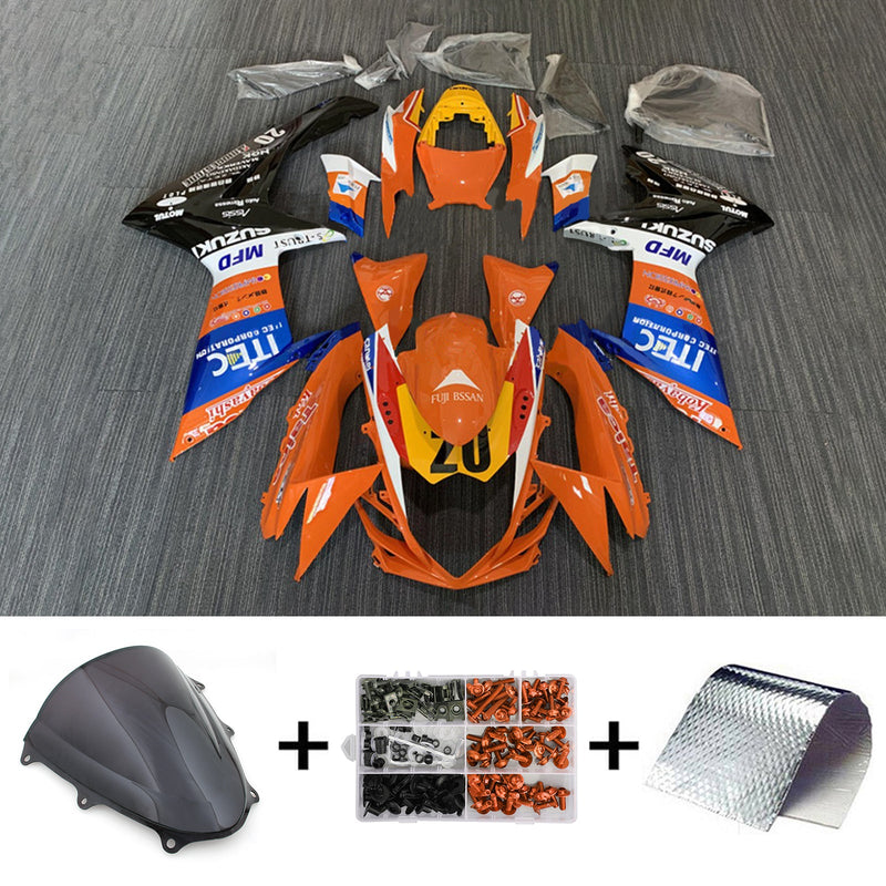 Amotopart Suzuki GSXR 600/750 2011-2023 K11 kåpa Set Body Plast ABS