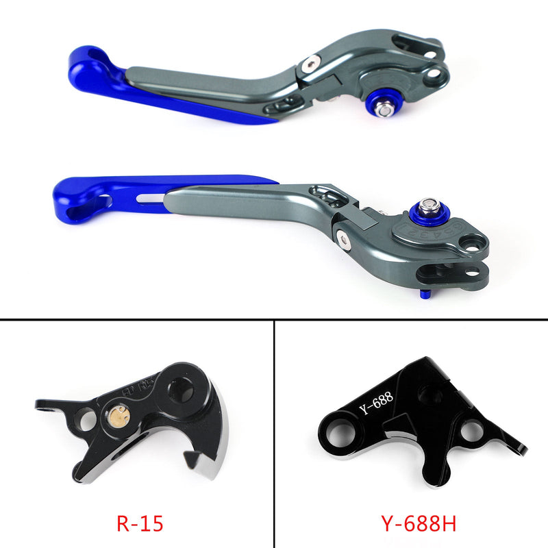 Justerbar kopplingsbromshandtag för Yamaha MT-09 Tracer 900/GT 21-22 YZF R6 17-20 Generic