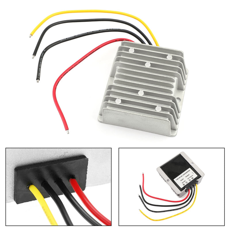 8-40V til 12V 6A DC spenningsstabilisator 72W bilstrømforsyningsregulator Vanntett