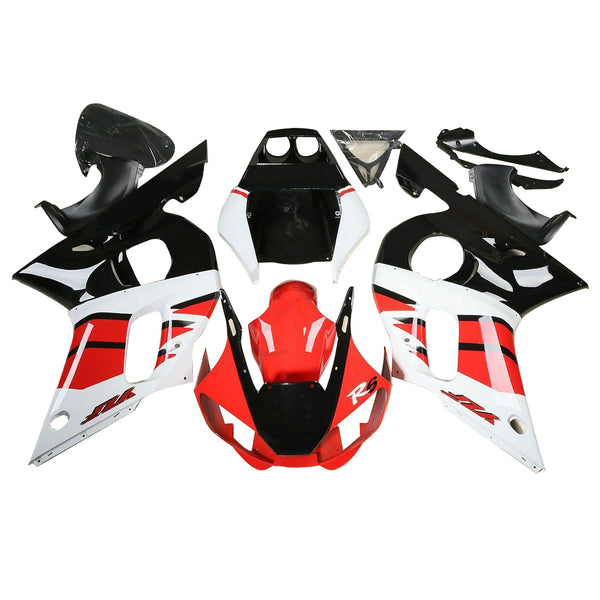 Yamaha YZF R6 1998-2002 2001 2000 Röd Vit Svart Generic Fairing Kit