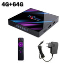 H96MAX Android 10 64GB ROM 4GB RAM 4K WIFI Netzwerk Media Player TV BOX EU Plug