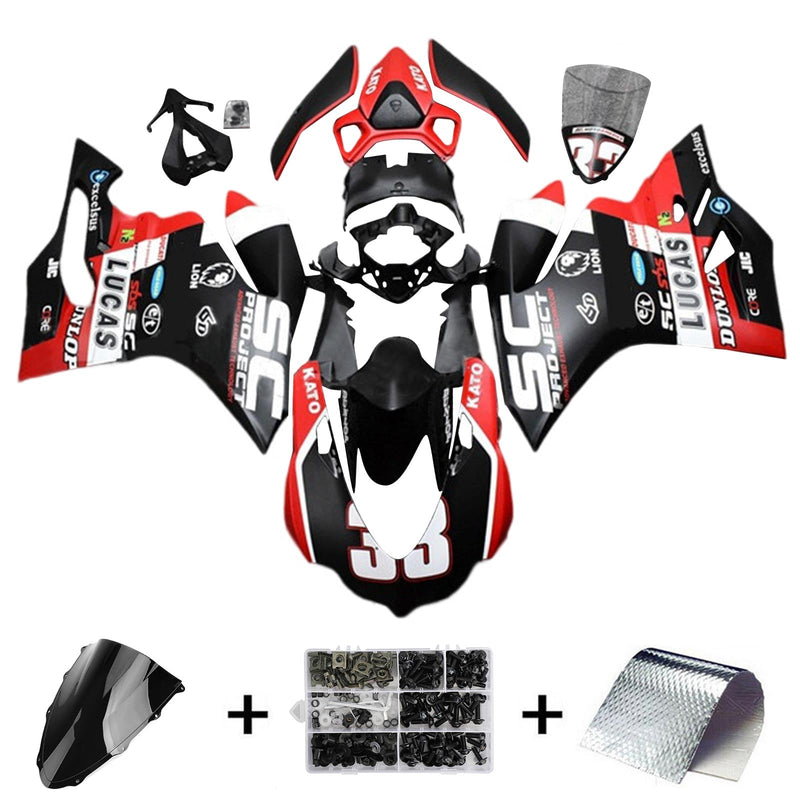 Amotopart kåpa set för Ducati 1299 959 2015-2020, kropp, plast, ABS