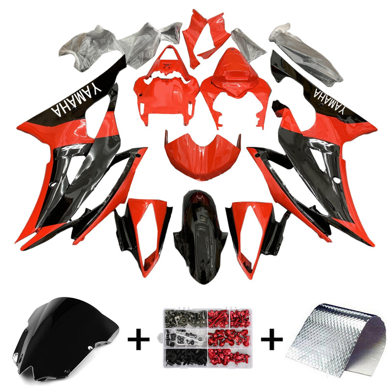 Amotopart kåpa set för Yamaha YZF 600 R6 2008-2016, kropp, plast, ABS